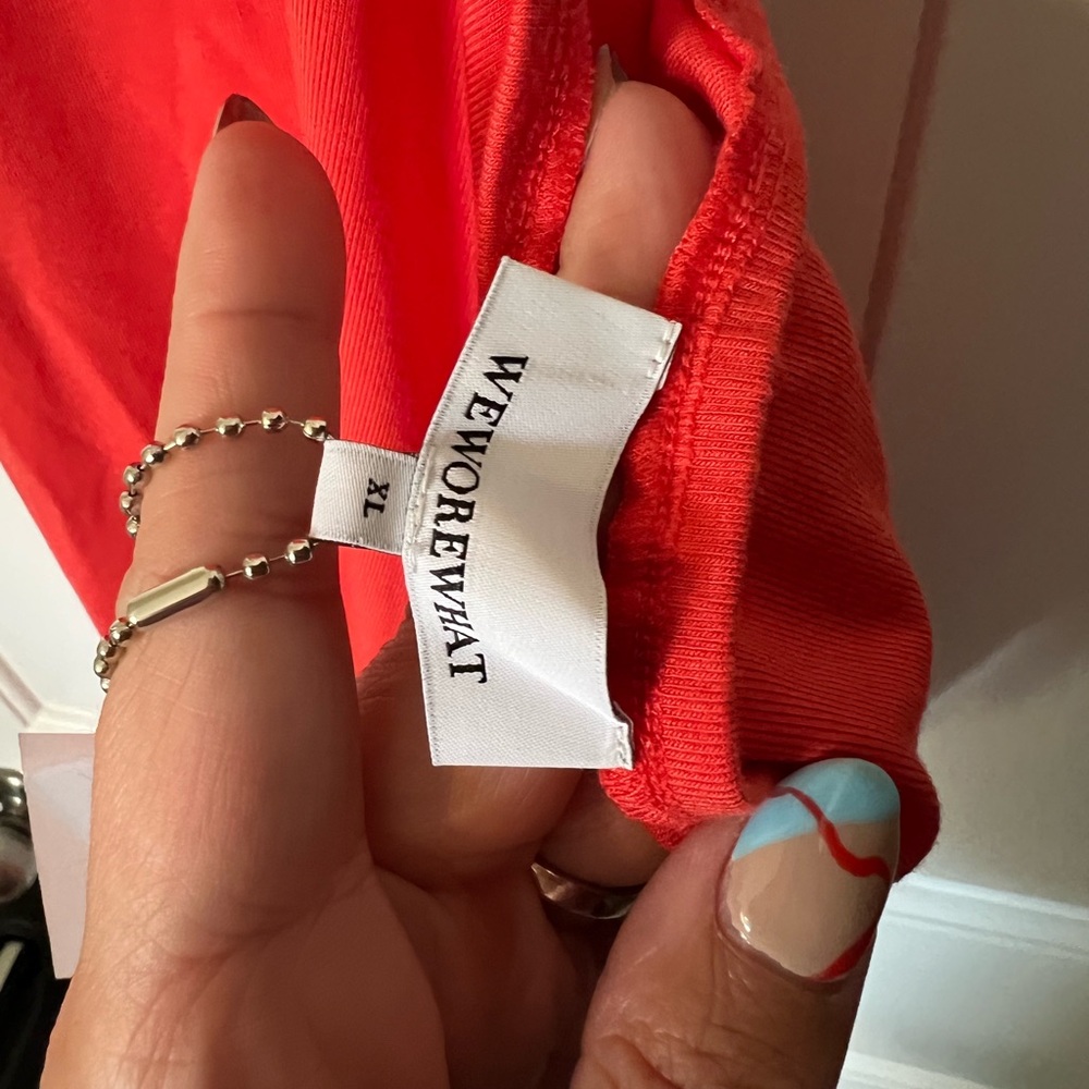 WeWoreWhat Red Cutout MIDI Skirt NWT - Picture 3 of 6